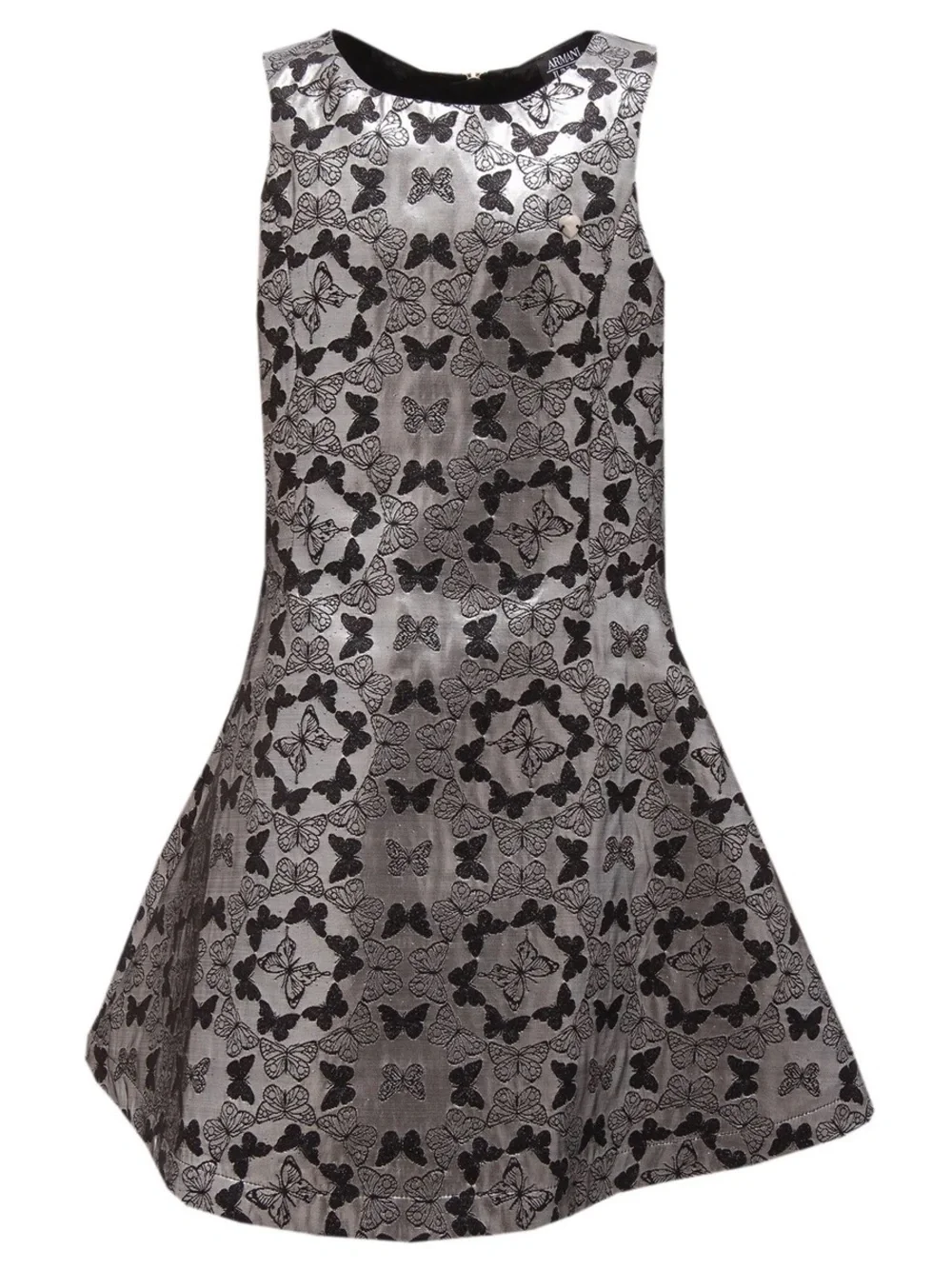NWT Armani Junior Metallic Butterfly Jacquard Party Dress Girls Size 10A